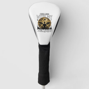 Chilling Zombies Halloween Winged Demon Moon Grave Golf Head Cover