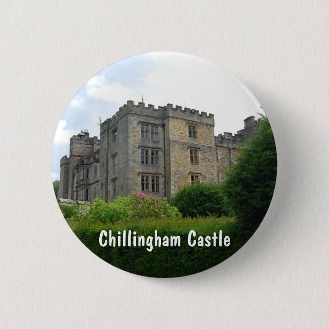 Chillingham Castle 2 Inch Round Button (Front)