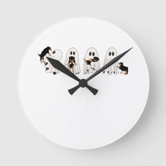 Chillingly Charming: Embrace the Spooky Vibes! Round Clock