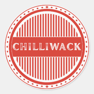 Chilliwack City Pride Emblem – Canadian Identity Classic Round Sticker