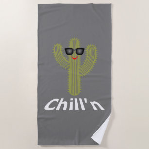 Chill'n Cactus Design - Serviette de plage