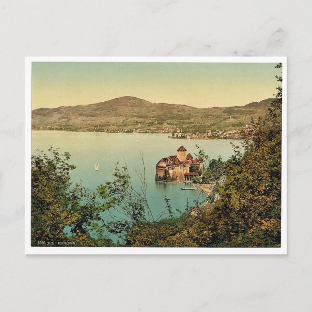 Chillon Castle, Montreux, Geneva Lake, Switzerland Postcard (Front)