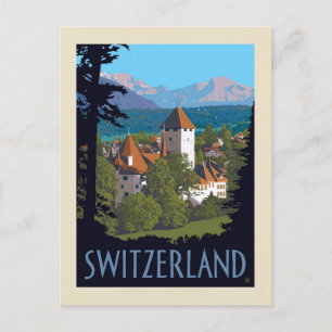 Chillon Castle   Switzerland Postcard