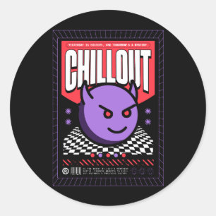 Chillout Streetwear Classic Round Sticker