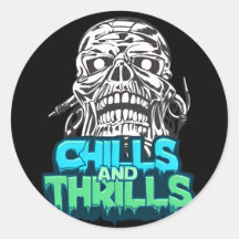 Chills & Thrills Skull Graphisme autocollants Hall