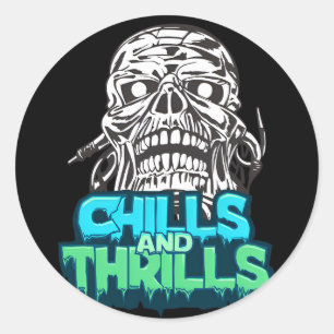 Chills & Thrills Skull Graphisme autocollants Hall