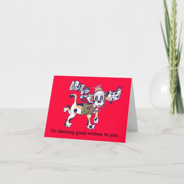 Chilly Dog The Dancing Beagle Card (Front)