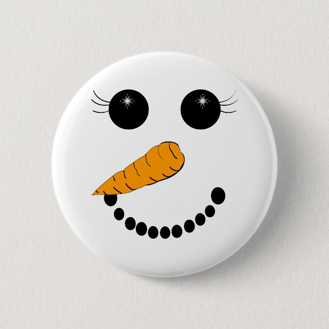 Chilly Face 2 Inch Round Button (Front)