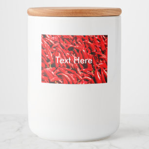Chilly Food and Beverage Label Sheet