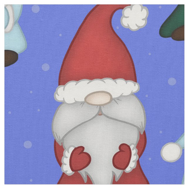 Chilly Gnomies (Large) Fabric (Close Up)