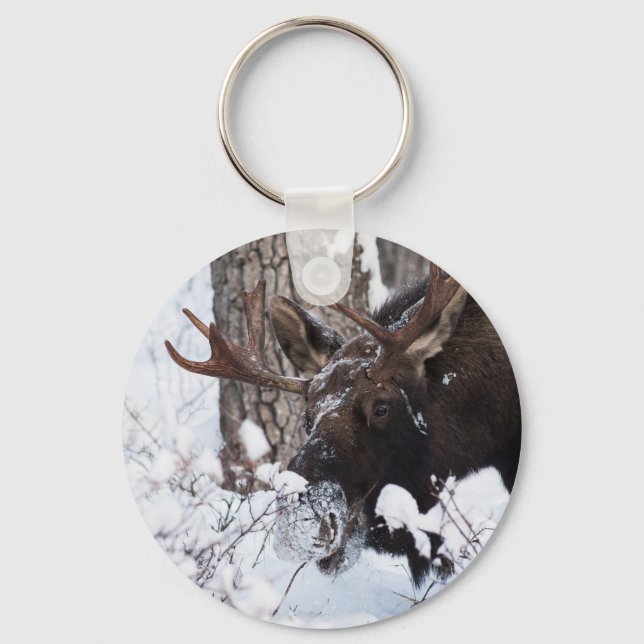 Chilly Moose Keychain (Front)