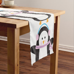 Chilly Penguin Short Table Runner