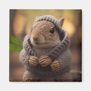 Chilly Squirrel Magnet