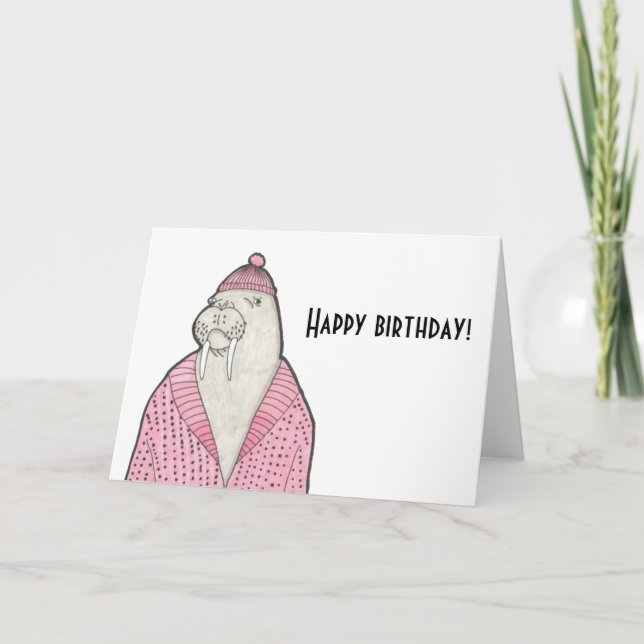 Chilly walrus card (Front)