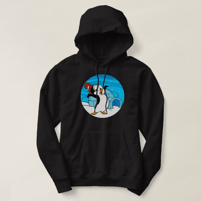 Chilly Willy Igloo Classic Hoodie (Design Front)