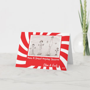 Chilmark - Peppermint - Folded Christmas Card