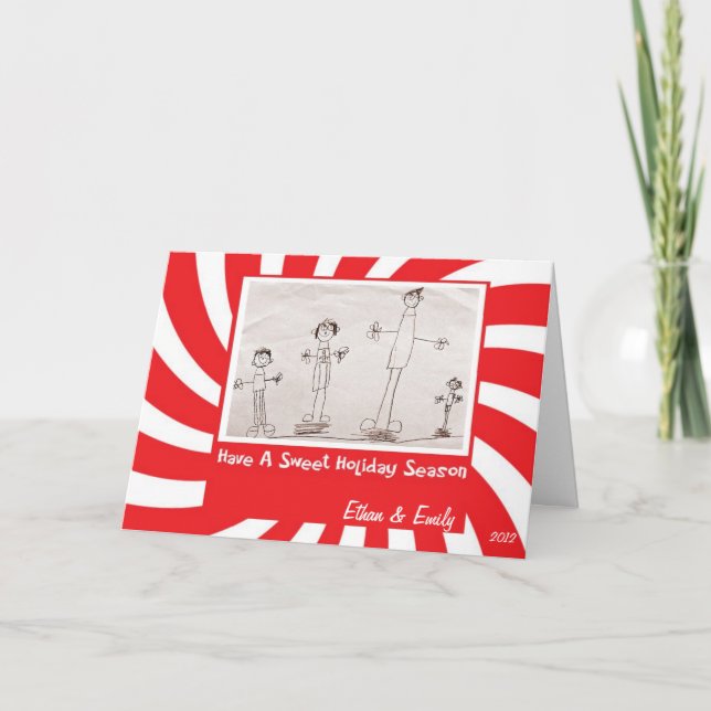 Chilmark - Peppermint - Folded Christmas Card (Front)