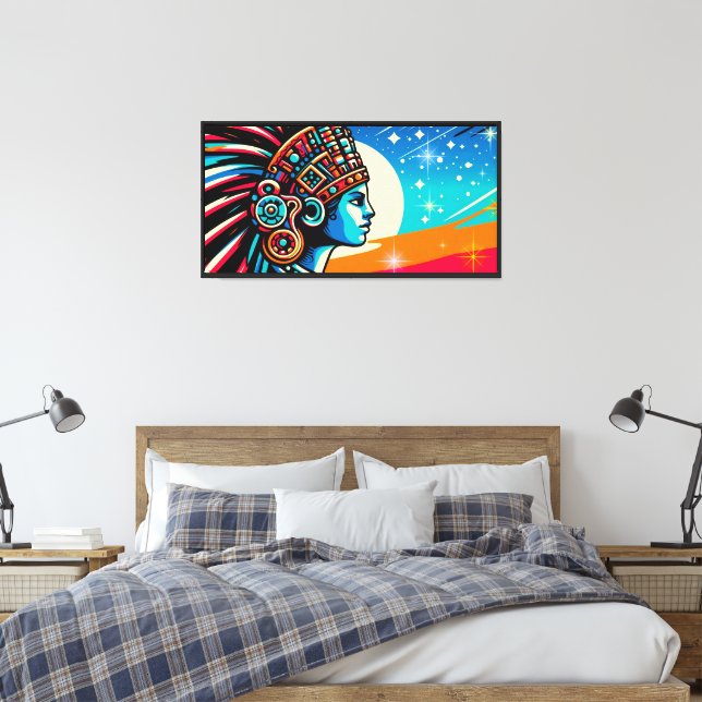 Chīmalmā 5 canvas print (Insitu(Bedroom))