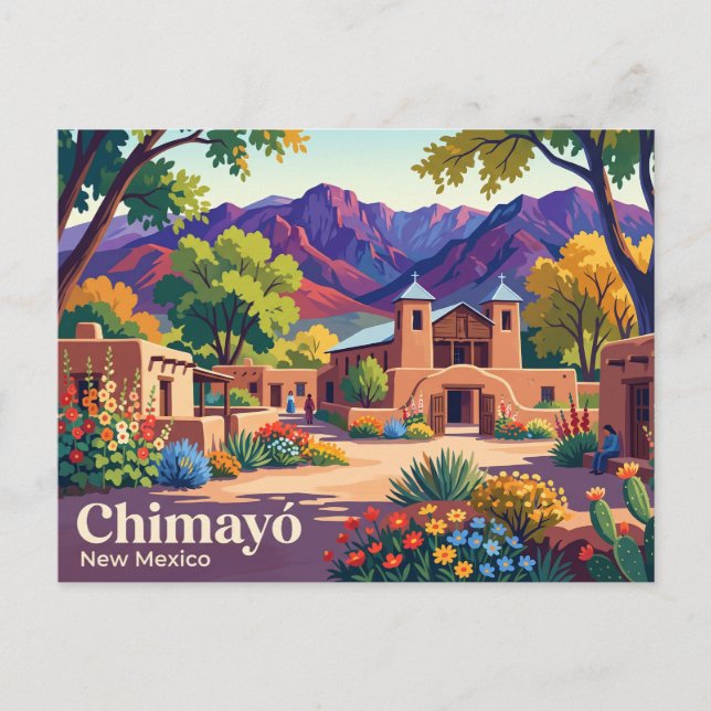 Chimayó, New Mexico USA Postcard (Front)