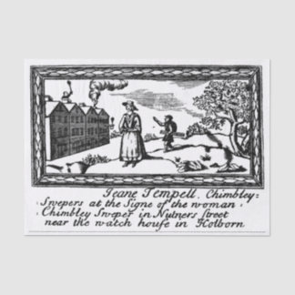 Chimeny Sweeper Bussiness Trade Card Tissue Paper