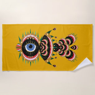 Chimera - Fish Bird Beach Towel
