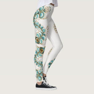 Chimera - Leggings à toute impression Peacock Seah