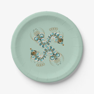 Chimera - Peacock Seahorse 7" Paper Plates