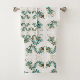 Chimera - Peacock Seahorse Bath Towel Set