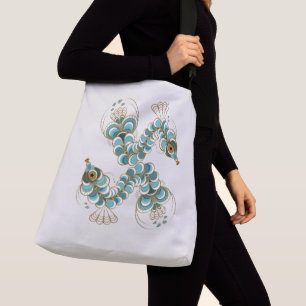 Chimera - Peacock Seahorse Crossbody Bag (2 Sizes)