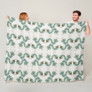 Chimera - Peacock Seahorse Fleece Blanket