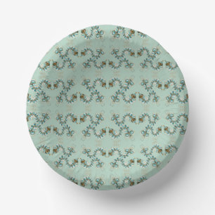 Chimera - Peacock Seahorse Paper Bowls Plate