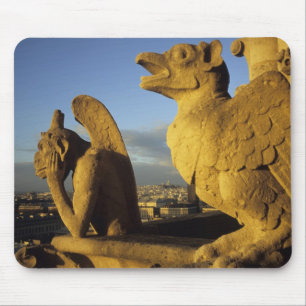 Chimera, re Dame Cathedral, Paris, France Mouse Pad