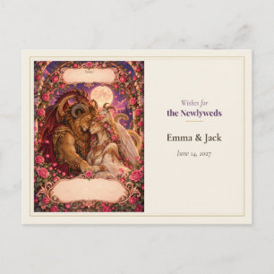 Chimera Wedding Guest Book Wishes Postcard