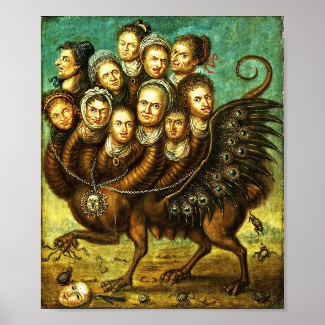 Chimera Winged Creature Early 18th Century Monster Poster (Front)