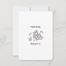 Chimie Entre Nous, Je T'Aime - Carte Plat