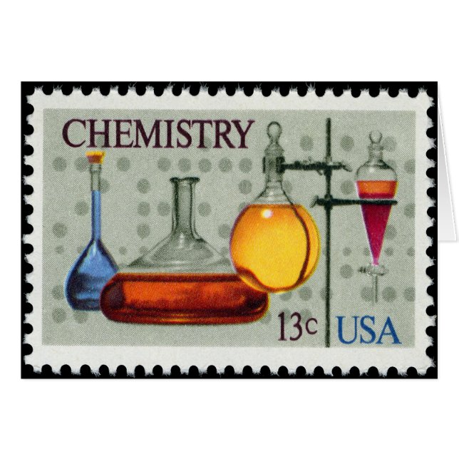 Chimie~ Timbre américain~ American Chemical Societ (Devant horizontal)