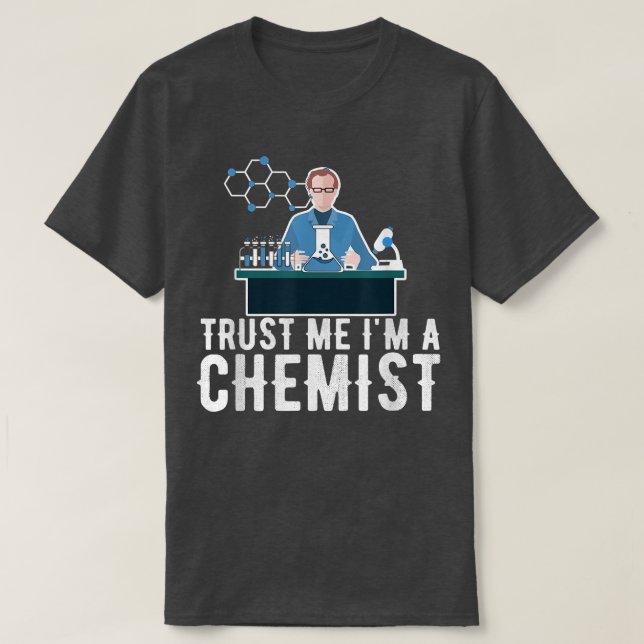 Chimie Tshirt Science Molecule Atom chimique En (Design devant)