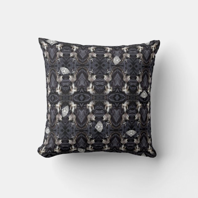 Chimigos - Chihuahuas and Diamonds Throw Pillow (Front)