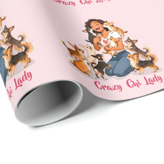 Chimigos - Crazy Chi Lady - Chihuahua  Wrapping Paper
