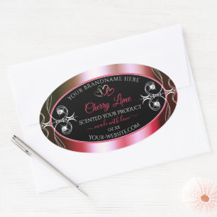 Chimmery Rouge et Vert Produits Étiquettes Bijoux 