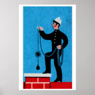 Chimney Cleaner - Matchbox Print - Aesthetic Wall