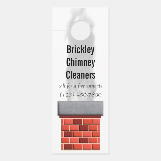 Chimney Cleaners Door Hanger (Front)