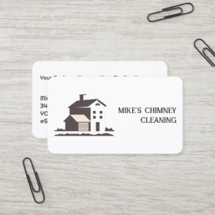 Chimney Cleaning & Fireplace Business Card
