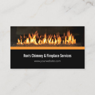 Chimney & Fireplace Services Repairs Business Card