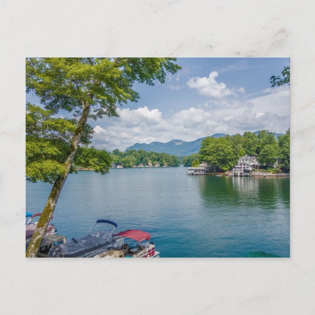 chimney rock lake lure north carolina landscape na postcard (Front)