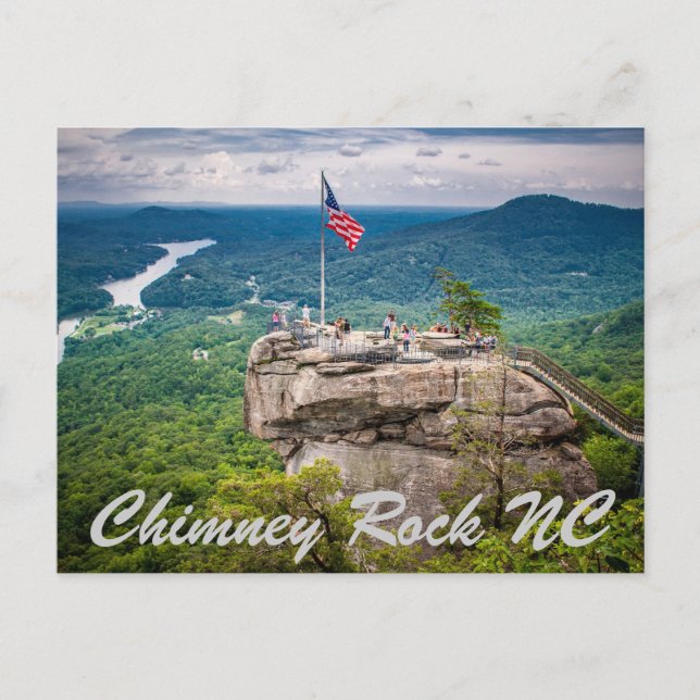Chimney Rock NC Postcard (Front)