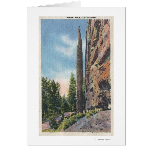 Chimney Rock on Cody Highway, Montana View (Front)