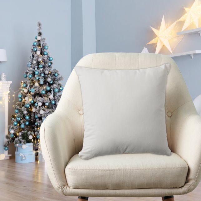 Chimney  Smoke Grey Modern Solid Basic coloured Throw Pillow (Creator Uploaded)