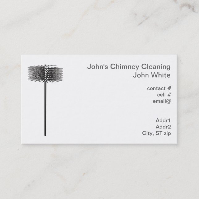 Chimney sweep business card (Front)