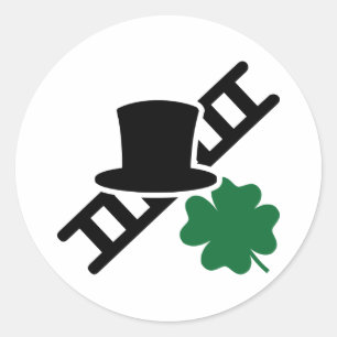 Chimney sweep classic round sticker